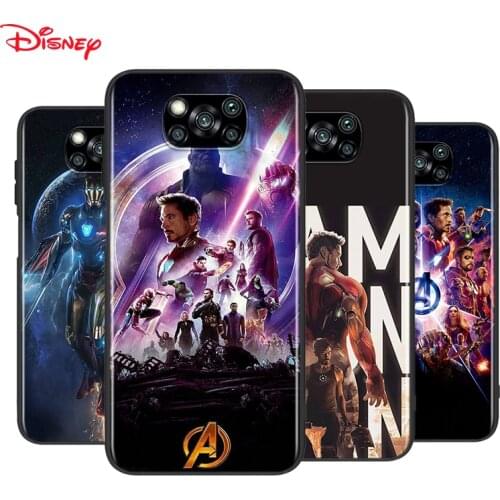 Iron Man Marvel Avengers For Xiaomi Poco X3 NFC M2 X2 F2 F3 C3 M3 F1 Pro Mi Play Mix 3 A3 A2 A1 6 5 Lite Soft Phone Case