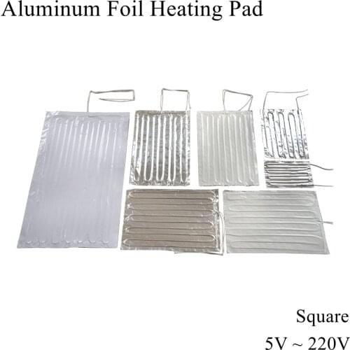 12V 24V 110V 220V Aluminum Foil Heating Pad Heat Mat Heated Bed Plate Heater Self-adhesive Flexible Waterproof 3D Printer Diesel