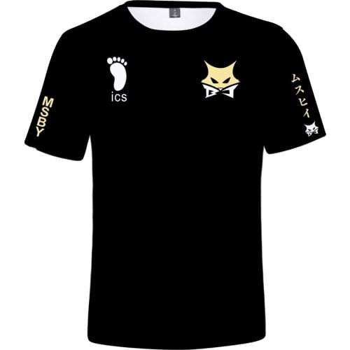 New 3D Printed Anime Haikyuu!! T-shirt Men Women Tees Summer Hip Hop Short sleeve t shirts Casual 3D Black Wolf Boys Tops