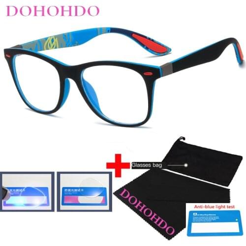 DOHOHDO 2021 Blue Light Blocking Glasses For Women Men Computer Eyeglasses Frame Clear Lens Gaming Eyewear Optical Frame UV400