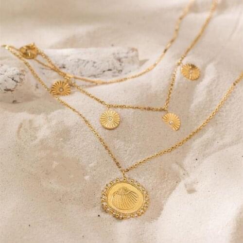 Stay close to people who feel like sunshine with SURPRISE BOX MEDIUM Choker Chain Kuikawa Crystal Cowry Shell Kala Necklace