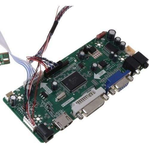 Controller Board LCD DVI VGA PC Module Driver DIY Kit 15.6" Display B156XW02 1366X768 1ch 6/8-bit 40 Pin Panel