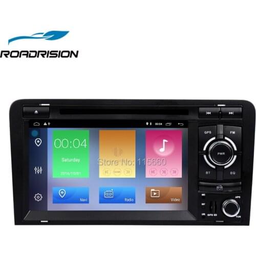RoadRision 2din 7Inch Android 8.1 Car DVD Multimedia Player For Audi A3 2002-2011 with Canbus Wifi GPS Navigation Auto Radio BT