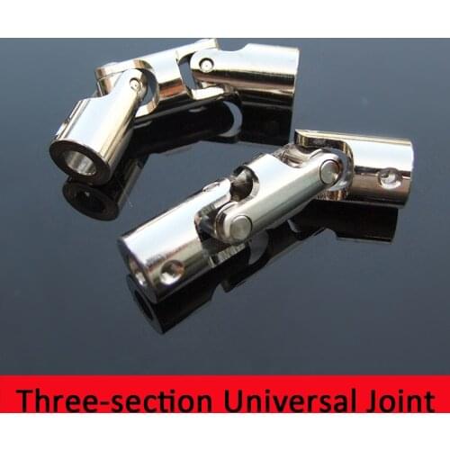 Three-section Universal Joint Coupling Shaft Motor Connector Coupler with Hex Wrench