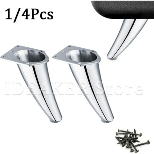 1/4 Pcs Furniture Support Legs With Screws, Heavy Duty Metal Furniture Legs Sofa Cabinet Wardrobe Beds Table Legs