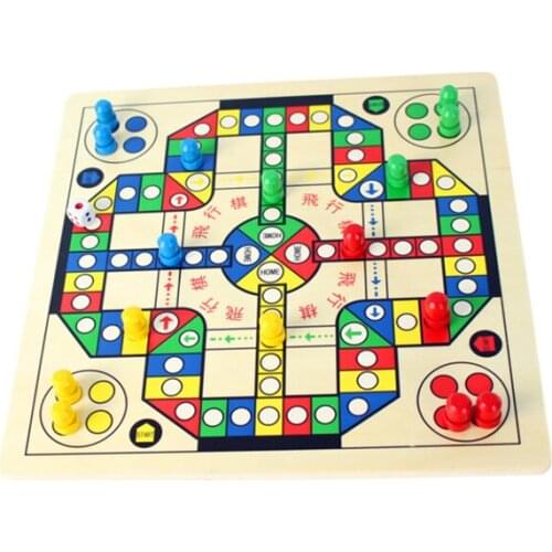 1 Set Of Kids Classic Game Flight Game Toy Chessmen Board Game Flying Chess Enjoy Family Fun Gift For Kid