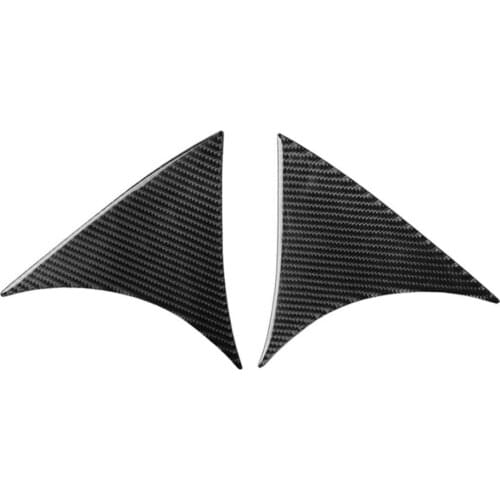 2Pcs Carbon Fiber Rear Wing Frame Left Right Car Stickers for Mazda 3 Axela Car Accessories