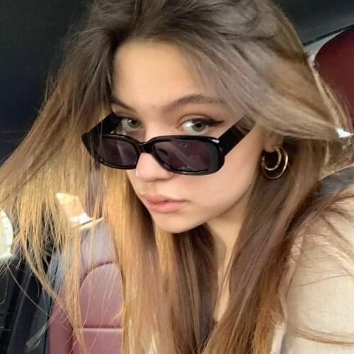 2021 Small Rectangle Sunglasses Women Vintage Square Shades Glasses Men UV400 Female Gafas Wholesale Drop Shipping Cheap Eyewear