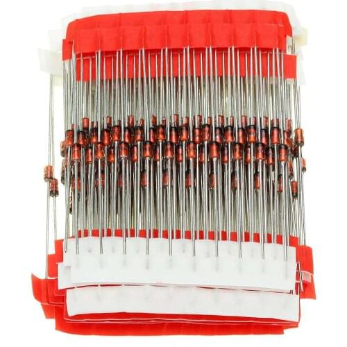 250 Pcs 25 Values 1W Zener Diode Assorted Kit 3V To 33V Assortment Kit Module