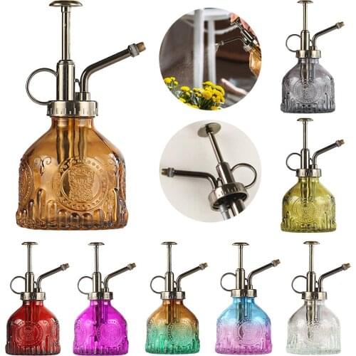 Plant Mister Anti-slip Large Capacity Flower Water Spray Bottle Glass Watering Can for Indoor Potted Terrariums