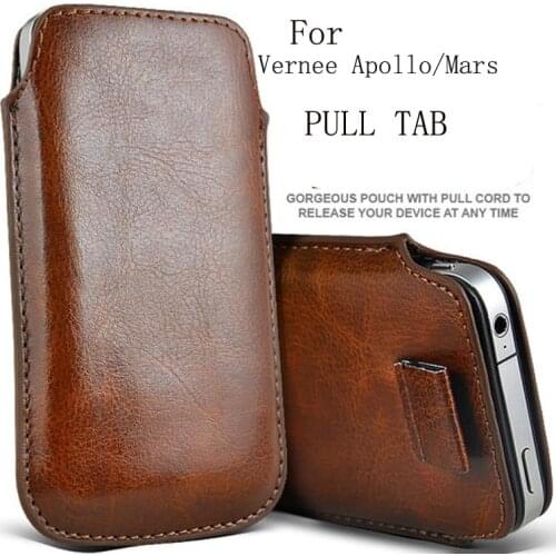 Casteel PU Leather Case For Vernee Apollo X Mars Apollo Lite Apollo Pull Tab Bag Case Cover Shield