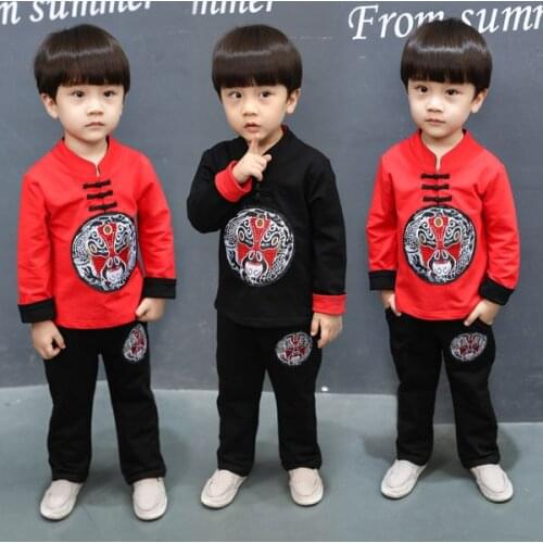 Childrens suit Chinese style baby cotton tang suit 1-14 years old