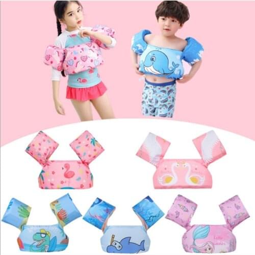 Childrens swimming vest life jacket Armbands buoyancy vest baby arm ruffles Swim Ring Pool Party Floating Swimsuit Water Toys