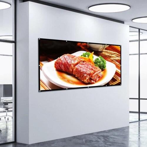 Long Service Life Portable 100 Inch Foldable Thick Projection Screen for Outdoor
