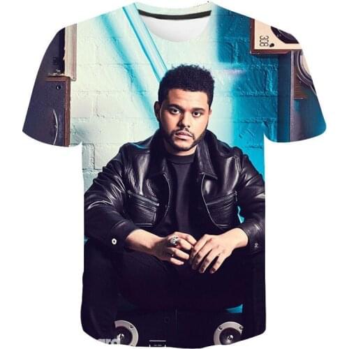 Singer The Weeknd 3D Printed T-shirt Men Women Sports Casual O-Neck Streetwear Tshirt Harajuku Trendy Hip Hop Tops Tees Clothes