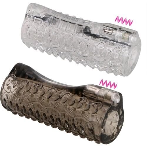 IKOKY Ejaculation Delay Male Masturbator Cock Ring Sex Toys For Men Gay Penis Sleeve Penis Exerciser Vibrating Sleeve