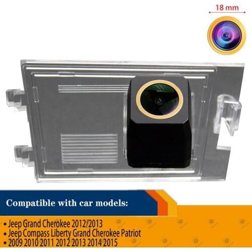 Rear View Reversing Backup Golden Camera for Jeep Grand Cherokee Compass , Patriot Liberty , Night Vision HD 1280x720p Camera