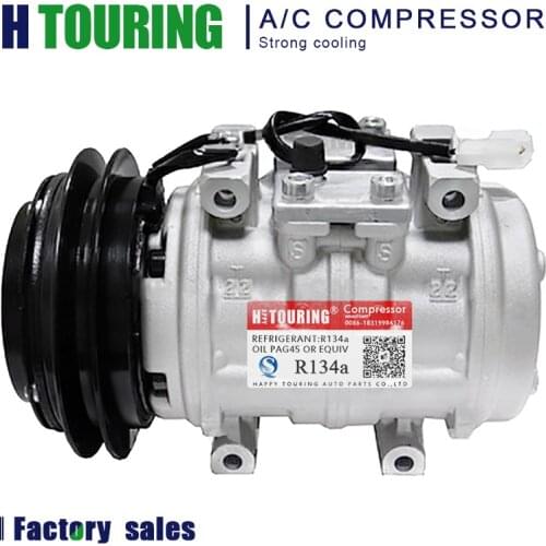 10P15C AC Air Conditioning Compressor For Toyota Land Cruiser HJ61 1988 24V OEM 88320-60191 / DENSO 047200-4810 / 047200-6480