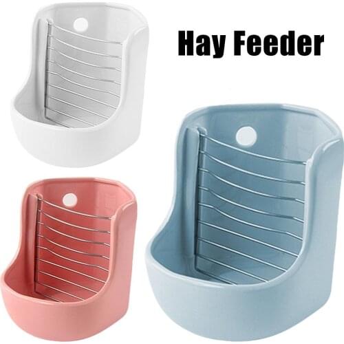 Guinea Pig Chinchilla Hay Feeder Ceramic Dual-Use Food Bowl Rabbit Food Bowl Fixed Anti-Turning Dragon Cat Triangle Grass Frame