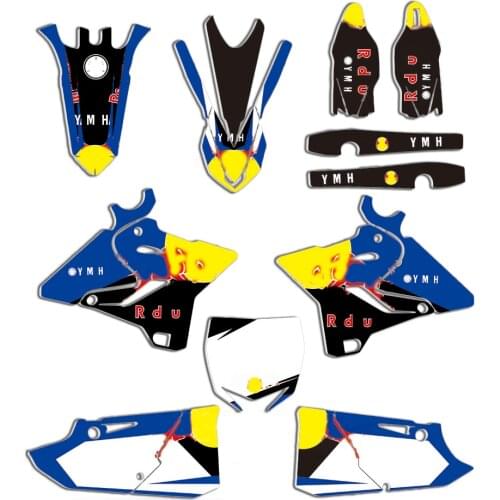 Team Graphic Background Decal Sticker for Yamaha YZ125 YZ250 2015-2019 YZ 125 250 2018 2017 2016