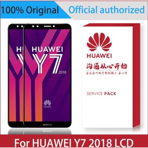 Original 5.99'' LCD For Huawei Y7 2018 / Y7 Pro 2018 / Y7 Prime 2018 LCD Display Touch Screen Digitizer Assembly With Frame