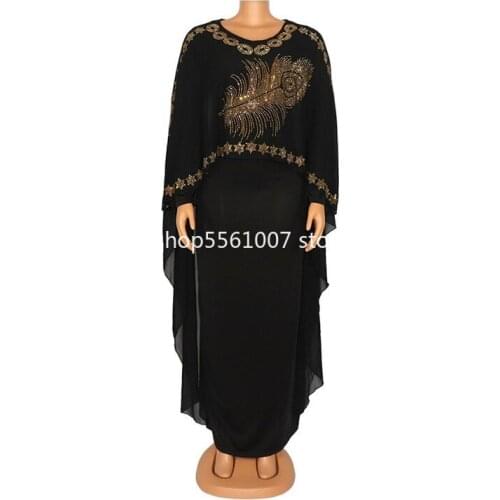 Maxi Dresses 2021 Africa Clothing African Dresses for Women Muslim Long Dress Fashion African Dress for Lady African Clothes
