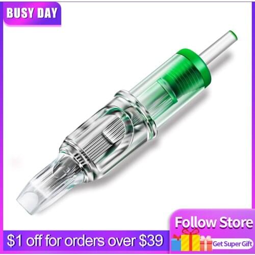 Cartridge Tattoo Needles 20PCS 5M1 7M1 9M1 11M1 Disposable Sterilized Tattoo Needle for Tattoo Cartridge Machines Grips Supplies