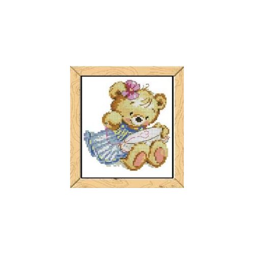 Alisa embroidered bear MM200418 cross stitch 11CT 18ct 14ct cotton thread embroidery DIY handmade needlework