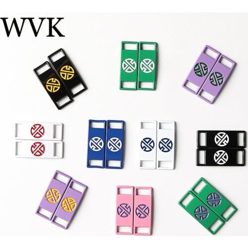 WVK 1Pair Fashion AF1 Sneakers Laces Buckle Shoelaces Buckle DIY Metal Shoe Decorations Sports Metal Kits Shoe Accessories
