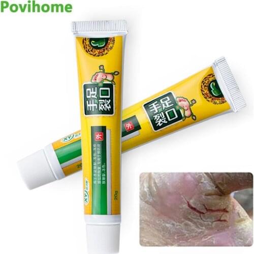 1Pcs 20g Skin Anti-Crack Repair Antidry Foot Cream Moisturizing Heel Hand Cleft Healing Treatment Anti Fungal Infection Ointment