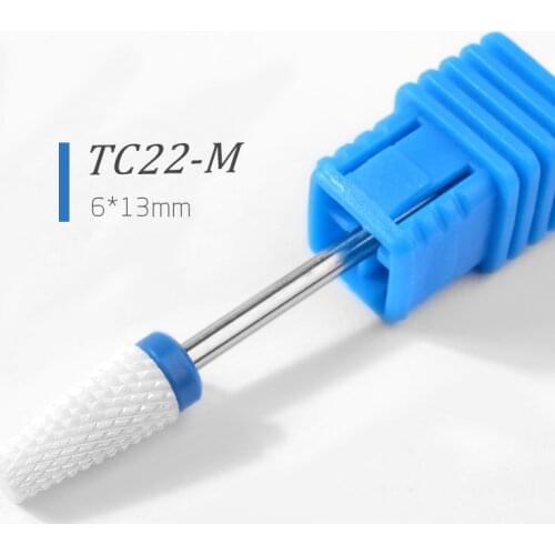 1pcs Blue Ceramic Nail Drill Bit For Electric Manicure Drills Machine Milling Cutter Nail Files Buffers Nail Art Equipment Tool