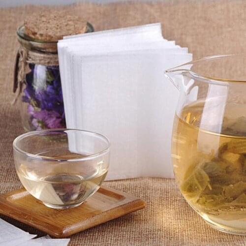 100pcs Empty Teabags String Seal Filter Herb Loose Tea Bags Teabag