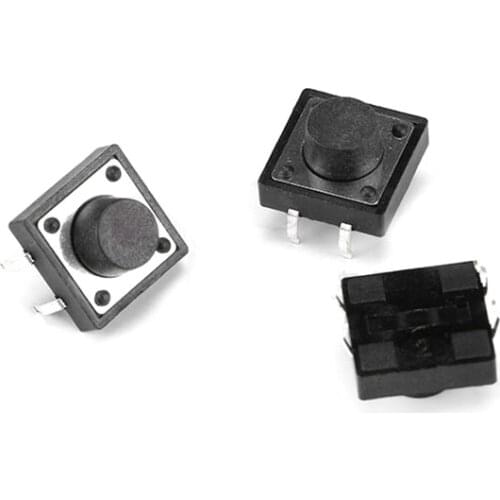 20pcs/lot 12*12*4.3/5/6/7/7.5/8/8.5/9/9.5/10/11/12/13/14 MM Tact Switch Push Button Switch 4Pin Micro Tactile Switch Momentary