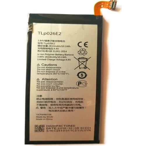 2610mAh TLp026E2 battery for ALCATEL ONE TOUCH IDOL 4 6055K OT-6055 Idol 4 6055B 6055H 6055U 6055Y with Repair Tools