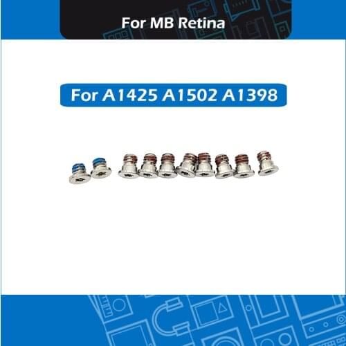 50set/Lot A1425 A1502 A1398 bottom case screws set For Macbook Pro Retina Lower cover screws replacement 2012-2015 Year