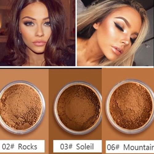 Makeup Loose Setting Powder Matte Mineral Oil-control Long-lasting Face Concealer Finishing Contour For Darkfo callure Skin