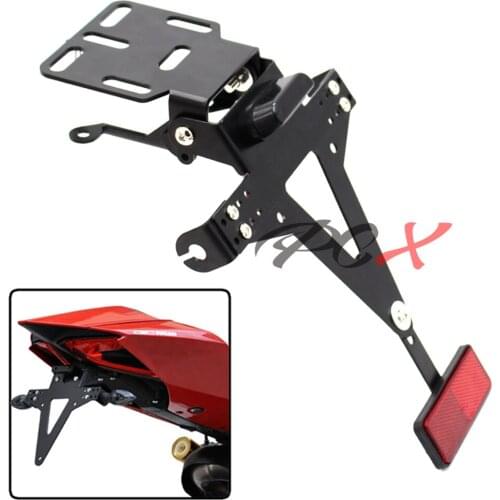 Motorcycle Accessories Tail Tidy Fender Eliminator License Plate Holder LED Light For Honda XL CX 500 600 XT