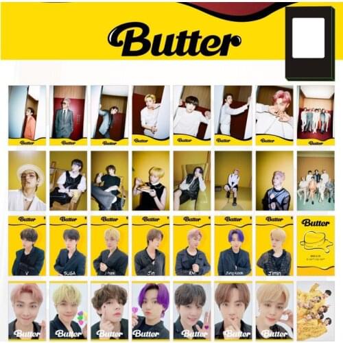 32PC Kpop Bangtan Boys Album Poster Bronzing Lomo Card Maps Photocard Butter Teaster Photo Hd Muurstickers Poster HomemadeCards