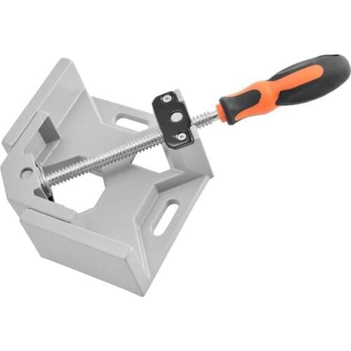 Aluminium Single Handle 90 Degree Right Angle Clamp Photo Frame Corner Clip Woodworking Vise Workbenches