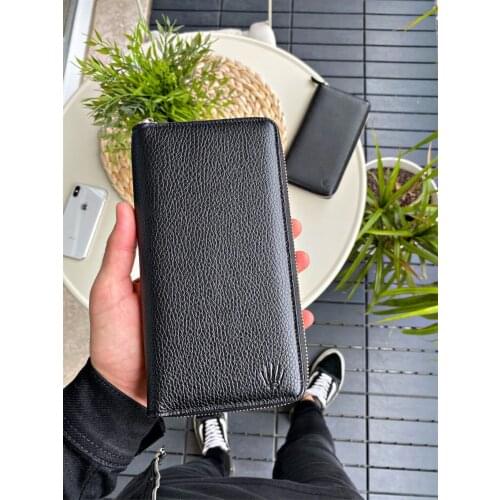 Watch Of Royal Big Staff Phone Wallet, 100% Genuine Leather, Handmade,Made in Turkey