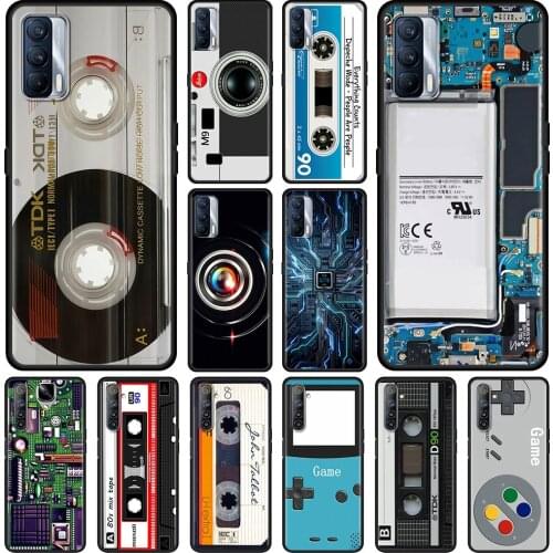 Phone Shell For Realme V15 V13 GT Neo C25 C21 C20 C15 C11 C3 8 7 6 X50 Q2 Pro Q2i Fundas Retro Camera Game Coque TPU Case