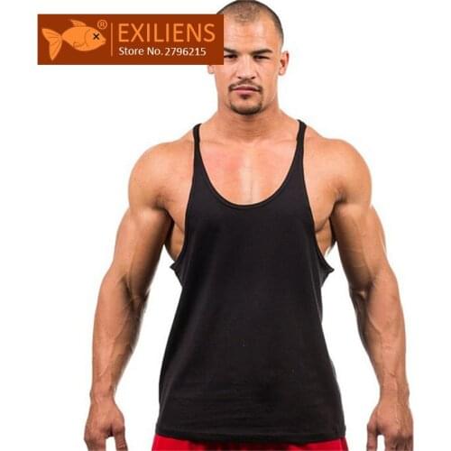 [EXILIENS] Mens Vest Brand Man Underwear Sexy Undershirts Condole Belt Cotton Fitness Sleeveless Elastic Force Male Size M-2XL
