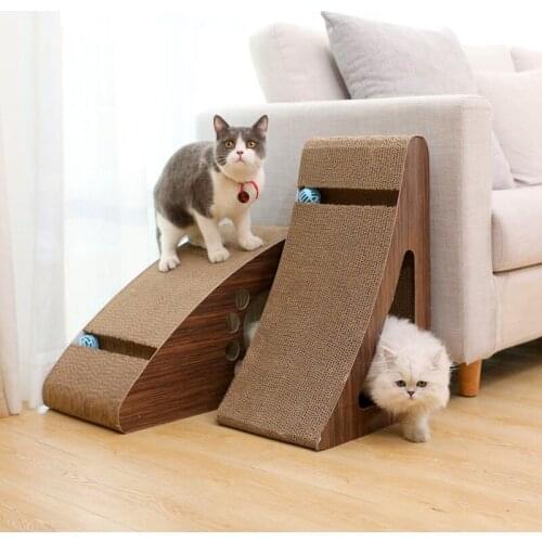 Cat Scratcher Board Grinding Claw Corrugated Paper Cat Scratcher Cat Claw Board Wear-resistant Cardboard Cat Scratcher Tray Cat
