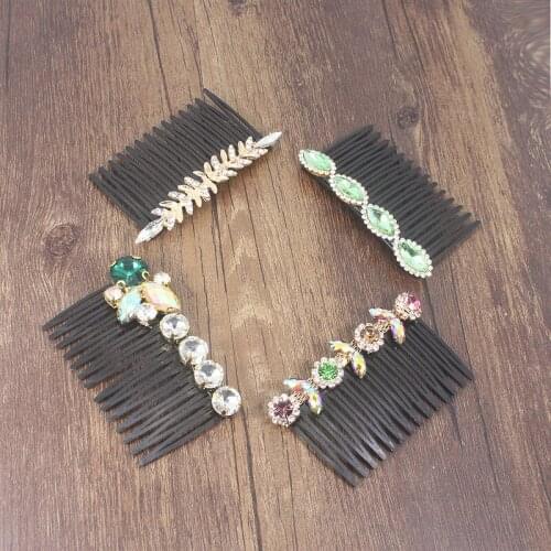 Crystal Butterfly Bridesmaid Headdress Pearl Bridal Hair Comb Clip Hairpin Flower Bride Head Piece For Women Wedding Accessories