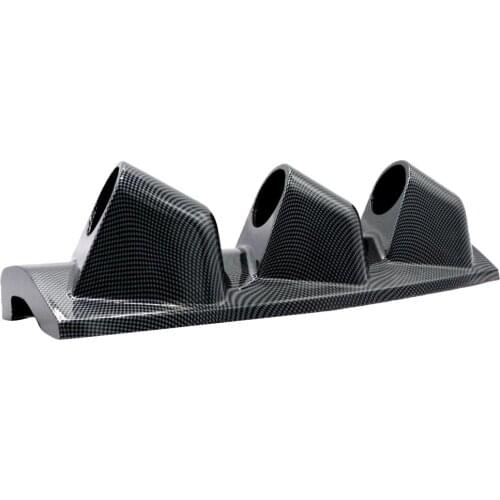 Carbon Fiber Right ABS 3 Hole Measuring Instrument Mounting Bracket 52MM