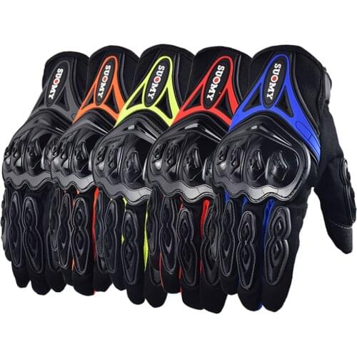 Suomy Dirt Biker MX Motorcycle Gloves Summer Full Finger Moto Racing Gloves Touch Screen Motorcycle Motocross Men
