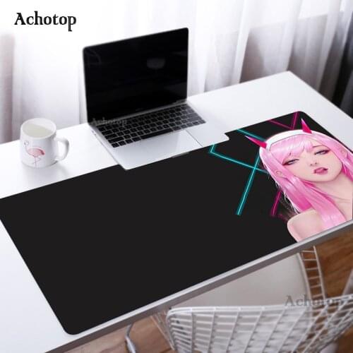 Zero Two Sexy Mouse Pad Darling in the Franxx Laptop Computer Mousepad Gamer Teclado Pad Desktop Mat Gaming Keyboards Mouse Pad