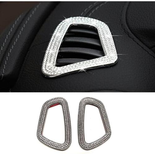 For Mercedes Benz E Class W213 2016-2019 Dashboard Dash Board Air Condition AC Outlet Vent Modify Crystal Diamond Decal Trim