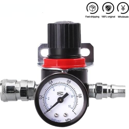 AR2000 02 G1/4'' Pressure regulator Mini Air Ar2000-02 Relief Control Compressor Regulator Treatment Units Valve Gauge Fitting