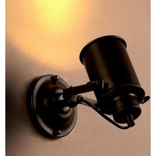 Retro Iron House Lighting Fixtures Loft Wall Lamp E27 110V / 220V Led Lights For Bedroom Nordic Lighting Light For Mirror